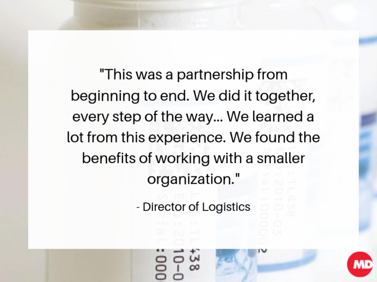 md logistics case study